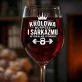 Kieliszek Do Wina Dla Trenerki Personalnej Prezent Dla Kobiety: Królowa Burpees I Sarkazmu