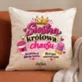 Poduszka Dekoracyjna Dla Siostry Prezent Dla Kobiety: Siostra, Królowa Chaosu