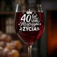 Kieliszek Do Wina Dla Kobiety 40 Lat Prezent Na 40 Urodziny Dla Kobiety: 40 Level Mistrzyni Kieliszek Do Wina Dla Kobiety 40 Lat Prezent Na 40 Urodziny Dla Kobiety: 40 Level Mistrzyni