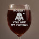 Vader dad - Grawerowany Kieliszek do wina