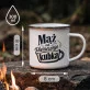 Kubek Emaliowany Na Pierwszą Rocznicę Ślubu Prezent Na Walentynki Dla Mężczyzny: Męski Manifest Kubek Emaliowany Na Pierwszą Rocznicę Ślubu Prezent Na Walentynki Dla Mężczyzny: Męski Manifest