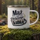 Kubek Emaliowany Na Pierwszą Rocznicę Ślubu Prezent Na Walentynki Dla Mężczyzny: Męski Manifest Kubek Emaliowany Na Pierwszą Rocznicę Ślubu Prezent Na Walentynki Dla Mężczyzny: Męski Manifest