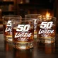 Szklanka Do Whisky Na 50 Urodziny Prezent Dla Mężczyzny: 50 Na Lodzie
