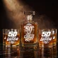 Zestaw Do Whisky Na 50 Urodziny Prezent Dla Mężczyzny: 50 Lat, Bez Lania Wody Zestaw Do Whisky Na 50 Urodziny Prezent Dla Mężczyzny: 50 Lat, Bez Lania Wody