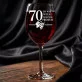 Zestaw Prezenowy Z Kieliszkiem Do Wina Na 70 Urodziny: 70 Rocznik Premium Zestaw Prezenowy Z Kieliszkiem Do Wina Na 70 Urodziny: 70 Rocznik Premium