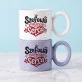 Kubek Z Okrągłym Uchem Na Rocznicę Ślubu Prezent Na Walentynki Dla Kobiety: Ornament Miłosny Z