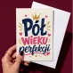 Kartka z Życzeniami Na 50 Lat Dla 50 Latki Kobiety: Pół Wieku Stylu Kartka z Życzeniami Na 50 Lat Dla 50 Latki Kobiety: Pół Wieku Stylu