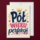 Kartka z Życzeniami Na 50 Lat Dla 50 Latki Kobiety: Pół Wieku Stylu Kartka z Życzeniami Na 50 Lat Dla 50 Latki Kobiety: Pół Wieku Stylu