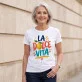 Koszulka Damska Biała Dla Kobiety Prezent Dla Kobiety: La Dolce Vita