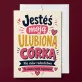 Kartka z Życzeniami Dla Córki Dla Kobiety: Ulubiona Córka Kartka z Życzeniami Dla Córki Dla Kobiety: Ulubiona Córka