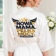 Szlafrok Satynowy Dla Nowej Mamy Prezent Na Dzień Mamy Dla Kobiety: Nowa Mama. Pełna Mocy. Szlafrok Satynowy Dla Nowej Mamy Prezent Na Dzień Mamy Dla Kobiety: Nowa Mama. Pełna Mocy.