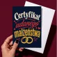 Kartka z Życzeniami Na Rocznicę Ślubu Na Walentynki Dla Pary: Elegancki Certyfikat Kartka z Życzeniami Na Rocznicę Ślubu Na Walentynki Dla Pary: Elegancki Certyfikat