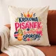 Poduszka Dekoracyjna Na Wielkanoc Prezent Dla Kobiety: Króliczy Relaks Poduszka Dekoracyjna Na Wielkanoc Prezent Dla Kobiety: Króliczy Relaks