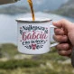 Kubek Emaliowany Na Dzień Babci Prezent Dla Babci Kobiety: Ciepło Babcinej Miłości Kubek Emaliowany Na Dzień Babci Prezent Dla Babci Kobiety: Ciepło Babcinej Miłości