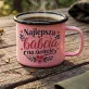 Kubek Emaliowany Na Dzień Babci Prezent Dla Babci Kobiety: Ciepło Babcinej Miłości Kubek Emaliowany Na Dzień Babci Prezent Dla Babci Kobiety: Ciepło Babcinej Miłości