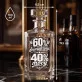 Karafka Do Wódki z Grawerem Na 60 Prezent Na 60 Urodziny: 60% Doświadczenia, 40% Mocy