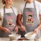 Zestaw Fartuchów Dla Babci i Dziadka Prezent Na Dzień Babci i Dziadka Dla Pary: Królewski Duet Smaków