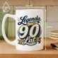 Kubek Z Nadrukiem Na 90 Urodziny Prezent Dla Mężczyzny: Legenda Ma 90 Lat Kubek Z Nadrukiem Na 90 Urodziny Prezent Dla Mężczyzny: Legenda Ma 90 Lat