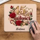 Podkładka Pod Myszkę Na 45 Rocznicę Ślubu Prezent Na Walentynki Dla Kobiety: 45 Lat Miłości Podkładka Pod Myszkę Na 45 Rocznicę Ślubu Prezent Na Walentynki Dla Kobiety: 45 Lat Miłości