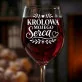 Kieliszek Do Wina Na Rocznicę Związku Prezent Na Walentynki Dla Kobiety: Królowa Mojego Serca Kieliszek Do Wina Na Rocznicę Związku Prezent Na Walentynki Dla Kobiety: Królowa Mojego Serca