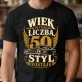 Koszulka Męska Na 50 Urodziny Prezent Dla Mężczyzny: Wiek To Tylko Liczba