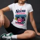 Koszulka Damska Biała Na Pępkowe Prezent Dla Kobiety: Mama Nocna Zmiana