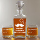 Whisky Dziadka - Zestaw Grawerowana Karafka I Szklanki Do Whisky