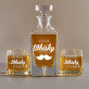 Whisky Time - Zestaw Grawerowana Karafka I Szklanki Do Whisky