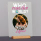 Who run the world - Wydruk na szkle akrylowym z podstawką