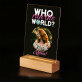 Who run the world - Wydruk na szkle akrylowym z podstawką led