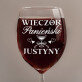 Wieczór panieński drink - Grawerowany kieliszek do wina