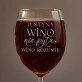 Wino rozumie - Grawerowany Kieliszek do wina