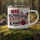 Kubek Emaliowany Na Mikołajki Prezent Dla Kobiety: Poranna Kawa Z Humorem