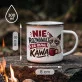 Kubek Emaliowany Na Mikołajki Prezent Dla Kobiety: Poranna Kawa Z Humorem