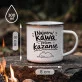 Kubek Emaliowany Dla Księdza Prezent Dla Mężczyzny: Poranna Kawa I Kazanie Kubek Emaliowany Dla Księdza Prezent Dla Mężczyzny: Poranna Kawa I Kazanie