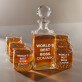 World`s best boss - Zestaw Grawerowana Karafka I Szklanki Do Whisky