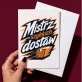 Kartka z Życzeniami Dla Kuriera Dla Mężczyzny: Typograficzny Kurier Z Kartka z Życzeniami Dla Kuriera Dla Mężczyzny: Typograficzny Kurier Z