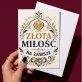 Kartka z Życzeniami Na 50 Lecie Ślubu Dla Kobiety: Złota Typografia Z