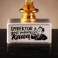 Statuetka Z Grawerem Dla Dyrektora Prezent Dla Mężczyzny: Dyrektor Gasi Pożary Kawą