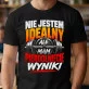 Koszulka Męska Dla Kulturysty Prezent Dla Mężczyzny: Nie Jestem Idealny