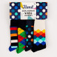 Wróg szarości - Happy Socks - Dots - Zestaw 4 par skarpet męskich