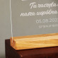 Wspólna droga - Twoja lokalizacja - wydruk na szkle akrylowym z podstawką