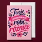 Kartka z Życzeniami Na Zakończenie Roku Dla Kobiety: Wdzięczność I Elegancja