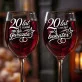 Dwa Kieliszki Do Wina Na 20 Rocznicę Ślubu Prezent Dla Pary: 20 Lat Razem Dwa Kieliszki Do Wina Na 20 Rocznicę Ślubu Prezent Dla Pary: 20 Lat Razem