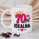 Zestaw Prezenowy Z Kubkiem Na 70 Urodziny Kobiety Na 70 Urodziny: 70 Lat Idealna Zestaw Prezenowy Z Kubkiem Na 70 Urodziny Kobiety Na 70 Urodziny: 70 Lat Idealna