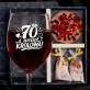Zestaw Prezenowy Z Kieliszkiem Do Wina Na 70 Urodziny Kobiety: 70 I Wciąż Królowa