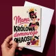 Kartka z Życzeniami Na Dzień Mamy Dla Mamy Kobiety: Codzienna Królowa Kartka z Życzeniami Na Dzień Mamy Dla Mamy Kobiety: Codzienna Królowa