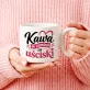 Kubek Z Okrągłym Uchem Na Walentynki Prezent Na Rocznicę Dla Kobiety: Kawa I Uściski