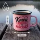 Kubek Emaliowany Na Walentynki Prezent Na Rocznicę Dla Kobiety: Kawa I Uściski Kubek Emaliowany Na Walentynki Prezent Na Rocznicę Dla Kobiety: Kawa I Uściski