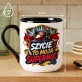 Kubek Z Nadrukiem Dla Krawcowej Prezent Dla Kobiety: Super Moc Kubek Z Nadrukiem Dla Krawcowej Prezent Dla Kobiety: Super Moc